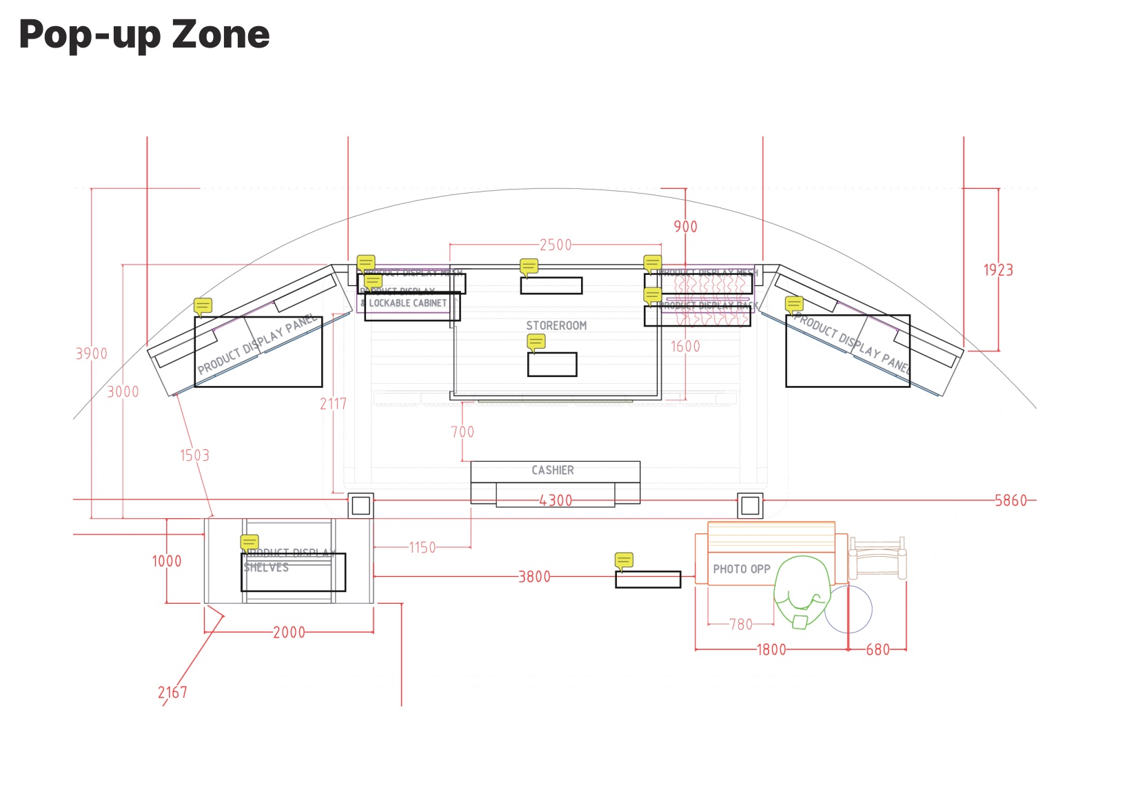 Booth floor plan